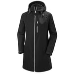 Helly Hansen Long Belfast Regnjakke Dame, Sort