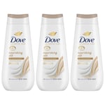 Dove Advanced Care Body Wash Nourishing Silk 24H Renewing Micromoisture, 3x225ml