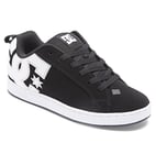 DC Shoes Femme Court Graffik Basket, Pochoir Noir et Blanc, 36.5 EU