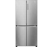 HAIER HCR7818DNMM American-Style Fridge Freezer - Silver, Silver/Grey