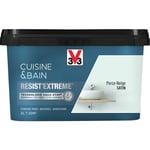 V33 - Peinture multi-supports monocouche Cuisine & Bain Resist'Extrême® Perce Neige satin 2L