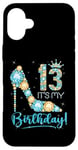 iPhone 16 Plus 13 It's My Birthday 13 Years Old 13th Birthday Girl Case