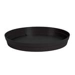 EDA - Soucoupe Ronde Toscane Ø 18,5 cm - pour Pot de Fleurs Ø 25 cm - Gris Anthracite