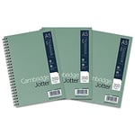 Cambridge Jotter, A5 Notebook, Wirebound, Lined, 200 Page, Pack of 3, green