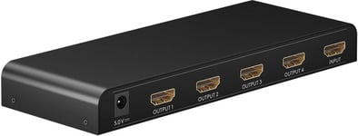 Goobay 1 to 4 HDMI splitter - Black