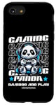 Coque pour iPhone SE (2020) / 7 / 8 Graphique de jeu vidéo Panda Gaming pour hommes, garçons, femmes, enfants