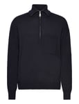 Tom Half-Zip Merino Sweater Navy Lexington Clothing