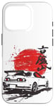 Coque pour iPhone 16 Pro Retro JDM Japan Domestic Market Drift Racing Car Legend