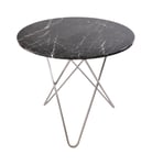 Dining O Table - Nero Marquina/Stainless Steel