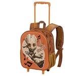 Marvel I am Groot Soundtrack-Sac à dos 3D à Roulettes Petit, Multicolore