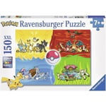 Puzzle Pokemon 150 pieces XXL - Differents types de Pokemon - Ravensburger