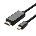 AISENS A125-0458 MINI DP to HDMI Converter Cable, MINI DP/M-HDMI/M, Black, 3m