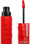 shimmer lipstick Maybelline Superstay Vinyl Link 25-red-hot