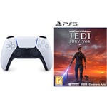Playstation Manette 5 officielle USB DualSense Bicolore + Star Wars Jedi: Survivor PS5 Jeu Vidéo