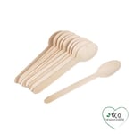 Homéa, Set de 12 Cuilleres en Bois H16 cm