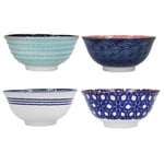 Bowls Set Of 4 - Blues Design