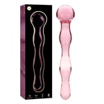 NEBULA SERIES BY IBIZA - MODEL 13_DILDO_BOROSILICATE GLASS_PINK 18 CM -O- 3.5 CM