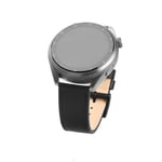 Fixed Samsung Galaxy Watch 20mm Ranneke Leather Strap Musta