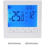 WAY - Thermostat mural intelligent avec écran lcd pour chauffage au sol-Rétroéclairage bleu