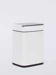 John Lewis Rectangular Bathroom Touch Bin, 6L, White