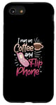 Coque pour iPhone SE (2020) / 7 / 8 Coffee Addict Latte Lovers 90S Téléphone portable vintage à clapet