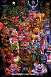 Close Up Five Nights at Freddy's Poster Ultimate Group (61cm x 91,5cm) + Un Poster Surprise en Cadeau!