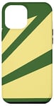 Coque pour iPhone 14 Pro Max Perspective jaune forêt vert rayures optiques