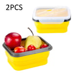 Silicone Food Storage Containers, Outdoor Lunch Bento Box, Compressible Fresh Keeping Box, Safety and Leak Proof, For Domestic Kitchens And Picnics