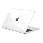 EooCoo Coque Ultra Fin et Transparent Compatible avec MacBook Air 13 Pouces M1 A2337 A2179 A1932, 2020 2019 2018, Étui Rigide en Plastique Case pour Mac Air 13,3" avec Touch ID - Incolore Crystal