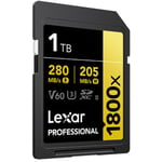 Lexar 1TB Professional 1800x UHS-II SDXC Memory Card