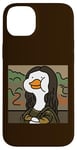 Coque pour iPhone 14 Plus Portrait drôle de canard Lisa, canard hilarant Mona Lisa Art Humour