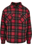 Urban Classics Skogshuggarjacka med teddyfoder (red/black,M)