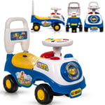 MY FIRST BLUE RIDE ON CAR BABY GIRL/ BOY PUSH ALONG SOUND EFFECTS W/ STORAGE