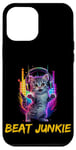 iPhone 12 Pro Max Cute Cat with Headphones for a Cat Owner Cat Lover Case