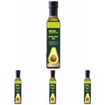 Plant Junkie Naturally Refined Avocado Oil - Neutral Flavour, High Smoke Point Cooking Oil - Perfect for Keto and Paleo Cooking, Baking and Salad Dressing - 250ml (Pack of 4)