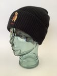 New Men’s Polo Ralph Lauren ‘Golden Retriever’ Black Wool & Acrylic Blend Beanie