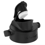 Lifefactory Active Flip Cap Black till vattenflaska av glas