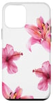 Coque pour iPhone 12 mini Collage de fleurs estivales Tiger Lily Hibiscus Hawaii Beach