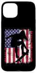 Coque pour iPhone 15 Plus Skateboard Girl Skateboarder Drapeau américain Patineuse Roll 2