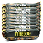 Bestflame Firelog Instant Lighting Fireplace Fuel Fire Log 1.5 HR BURN 15 Pack