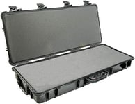 PELI 1700 valise longue pour trépied d'appareil photo ou fusil de chasse, étanche à l'eau et à la poussière IP67, capacité de 42L, fabriquée aux États-Unis, avec mousse personnalisable, couleur: noire