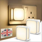 PURSNIC Night Light Plug in Wall with Dusk to Dawn Photocell Sensor 2 Pack *NEW*