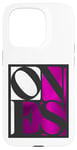 Coque pour iPhone 15 Pro Rose One Of Them Ones Couleur rose Graphique blanc