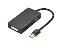 Renkforce Ekstern Grafikkort Usb 3.2 Gen 1 Hdmi™, Dvi, Vga