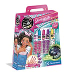 Clementoni 18689 Uñas brillantes en la oscuridad Crazy Chic-Shiny Make Up for Gi