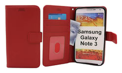 New Standcase Wallet Samsung Galaxy Note 3 (n9005) (Röd)