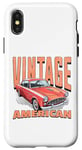 iPhone X/XS American Vintage Retro Classic Car Graphic Case