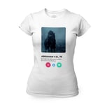 T-Shirt Femme Col Rond Cavalier Sans Tête Réseau Social Rencontre Amour