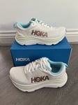 Hoka One One Gaviota 5 Women's Frost / Rose Gold Trainers Size UK 6 New In Box