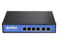 Ernitec Electra-U04, Ohanterad, Gigabit Ethernet (10/100/1000), Full Duplex, Strömförsörjning Via Ethernet (Poe) Stöd, Monteringsbar På Väggen